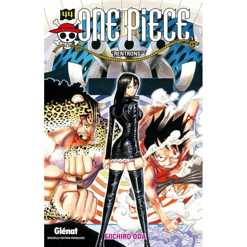 One Piece - édition originale Tome 44 : rentrons - Eiichiro Oda - Glénat - Poche - ravate.com librairie reunion