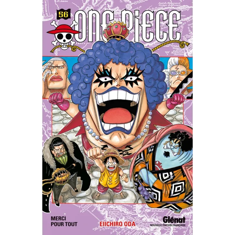 One Piece - édition originale Tome 56 : merci pour tout - Eiichiro Oda - Glénat - Poche - ravate.com librairie reunion