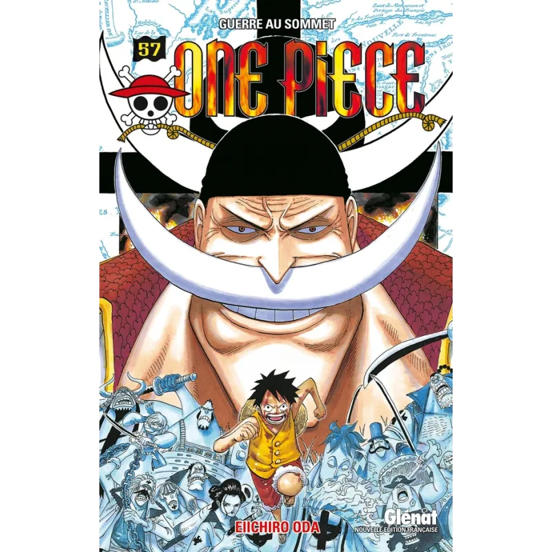 One Piece - édition originale Tome 57 : guerre au sommet - Eiichiro Oda - Glénat - Poche - ravate.com librairie reunion
