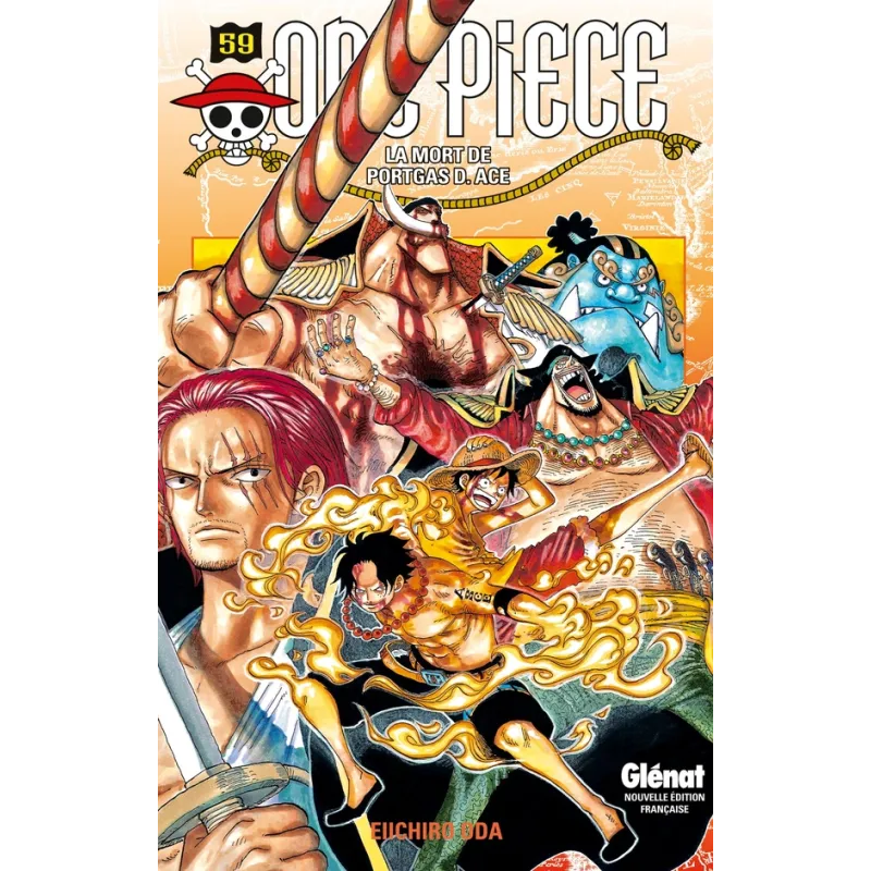 One Piece - édition originale Tome 59 : la mort de Portgas D. Ace - Eiichiro Oda - Glénat - Poche - ravate.com librairie reunion