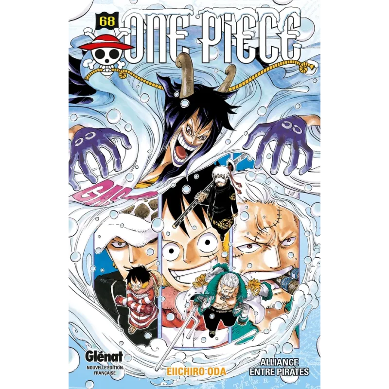 One Piece - édition originale Tome 68 : alliance entre pirates - Eiichiro Oda - Glénat - Poche - ravate.com librairie reunion