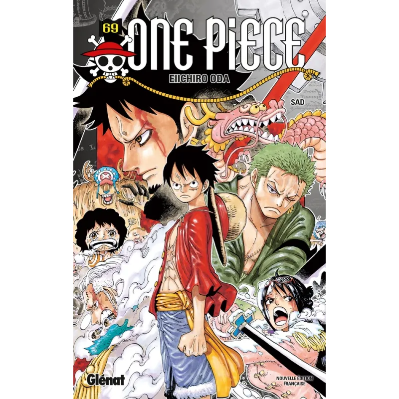 One Piece - édition originale Tome 69 : sad - Eiichiro Oda - Glénat - Poche - ravate.com librairie reunion