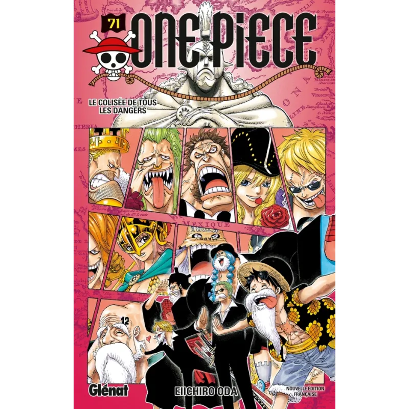 One Piece - édition originale Tome 71 : le colisée de tous les dangers - Eiichiro Oda - Glénat - Poche - ravate.com librairie re