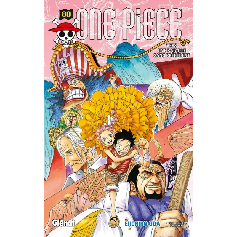 One Piece - édition originale Tome 80 : vers une bataille sans précédent - Eiichiro Oda - Glénat - Poche - ravate.com librairie
