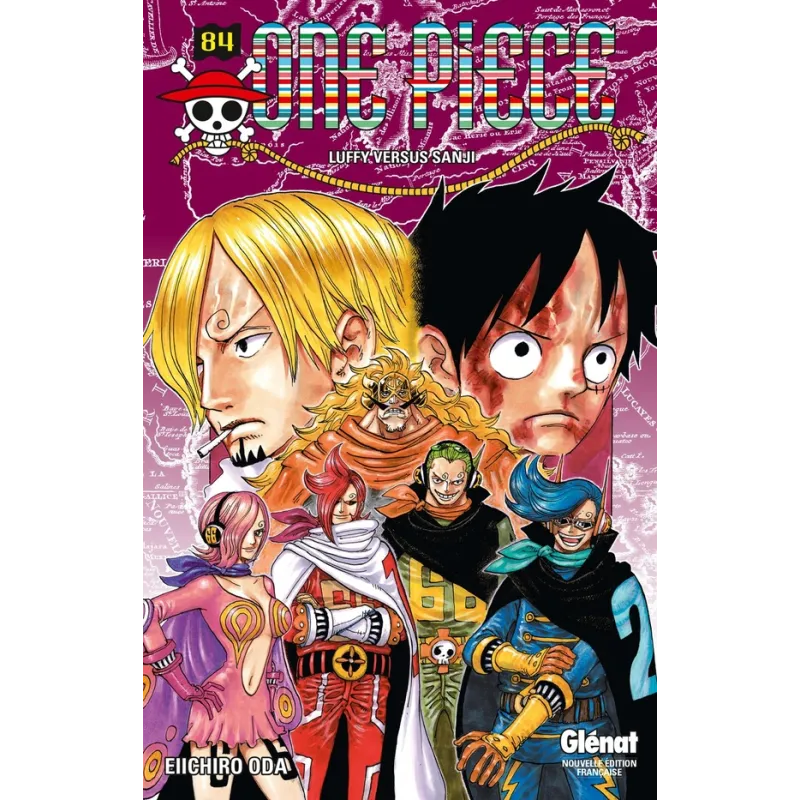 One Piece - édition originale Tome 84 : Luffy versus Sanji - Eiichiro Oda - Glénat - Poche - ravate.com librairie reunion