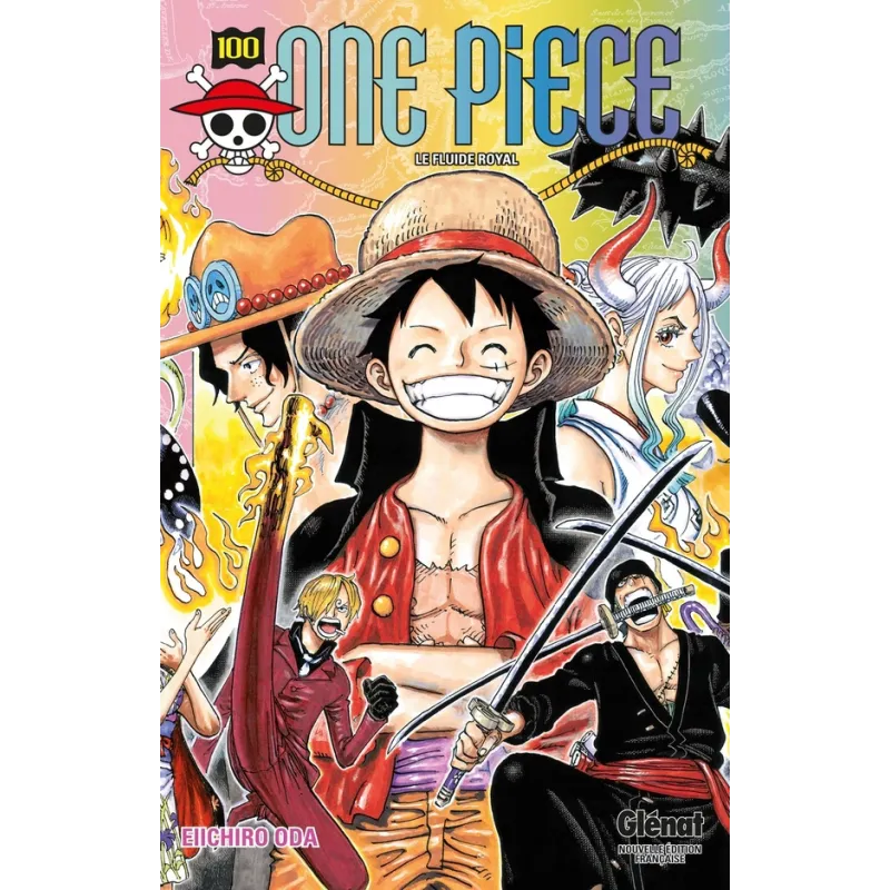 One Piece - édition originale Tome 100 : le fluide royal - Eiichiro Oda - Glénat - Poche - ravate.com librairie reunion