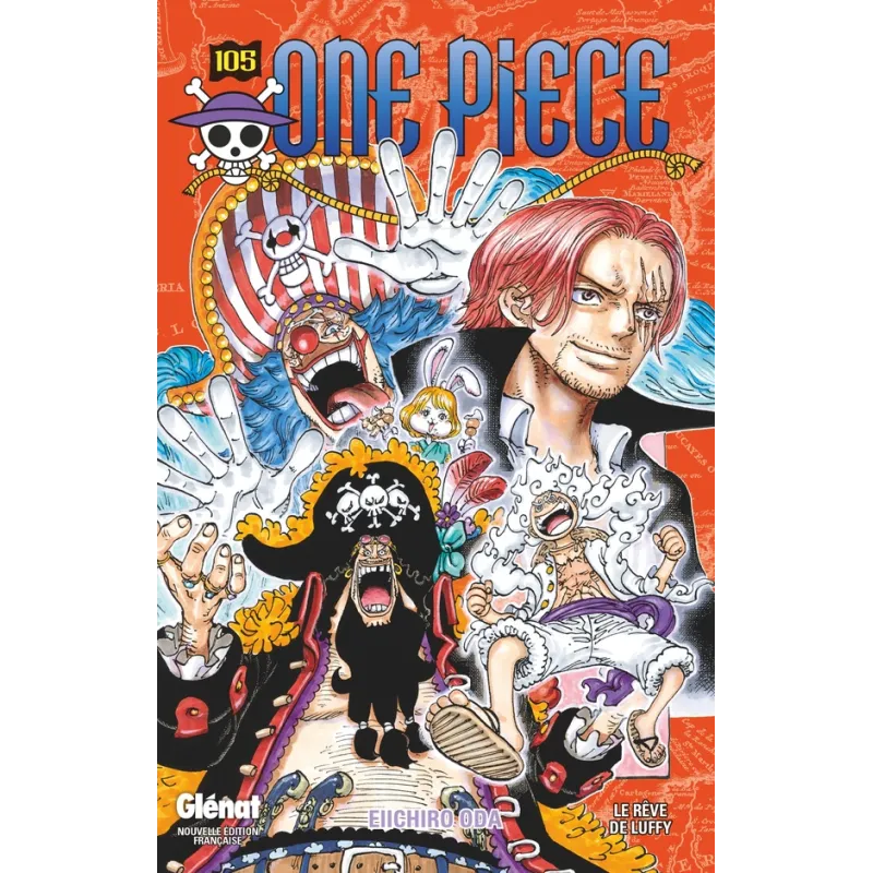 One Piece - édition originale Tome 105 : Le rêve de Luffy - Eiichiro Oda - Glénat - Poche - ravate.com librairie reunion