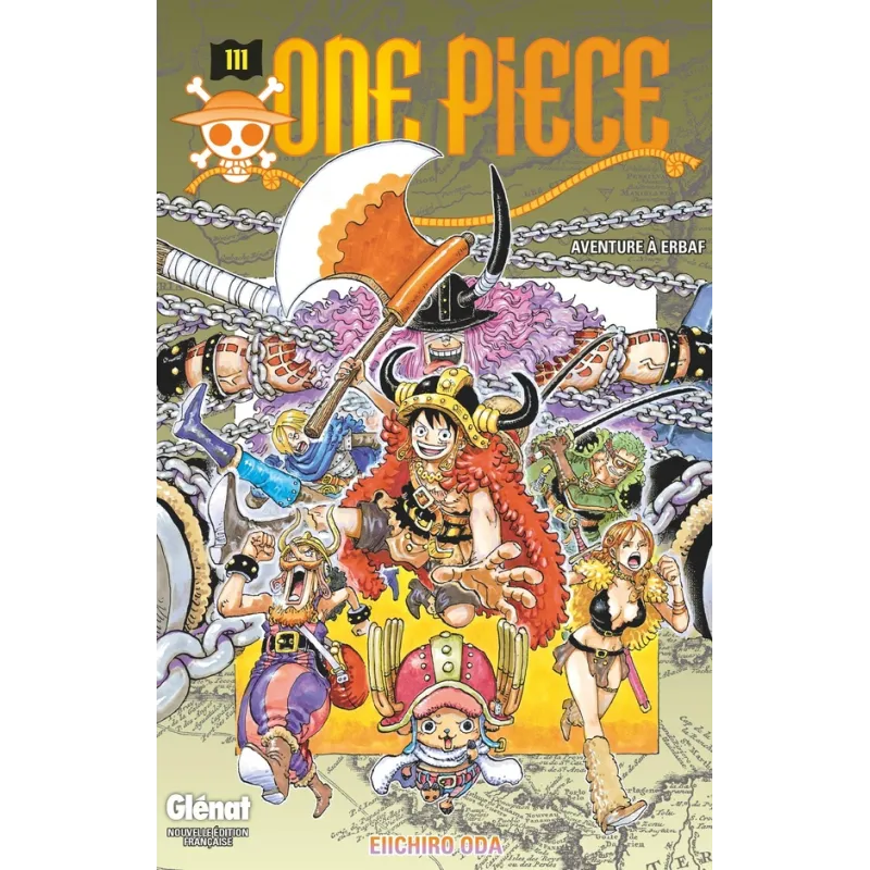 One Piece - édition originale Tome 111 : Aventure à Erbaf - Eiichiro Oda - Glénat - Poche - ravate.com librairie reunion