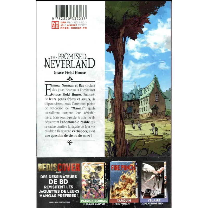 The promised Neverland Tome 1 - Kaiu Shirai, Posuka Demizu - Crunchyroll - Poche - ravate.com librairie reunion