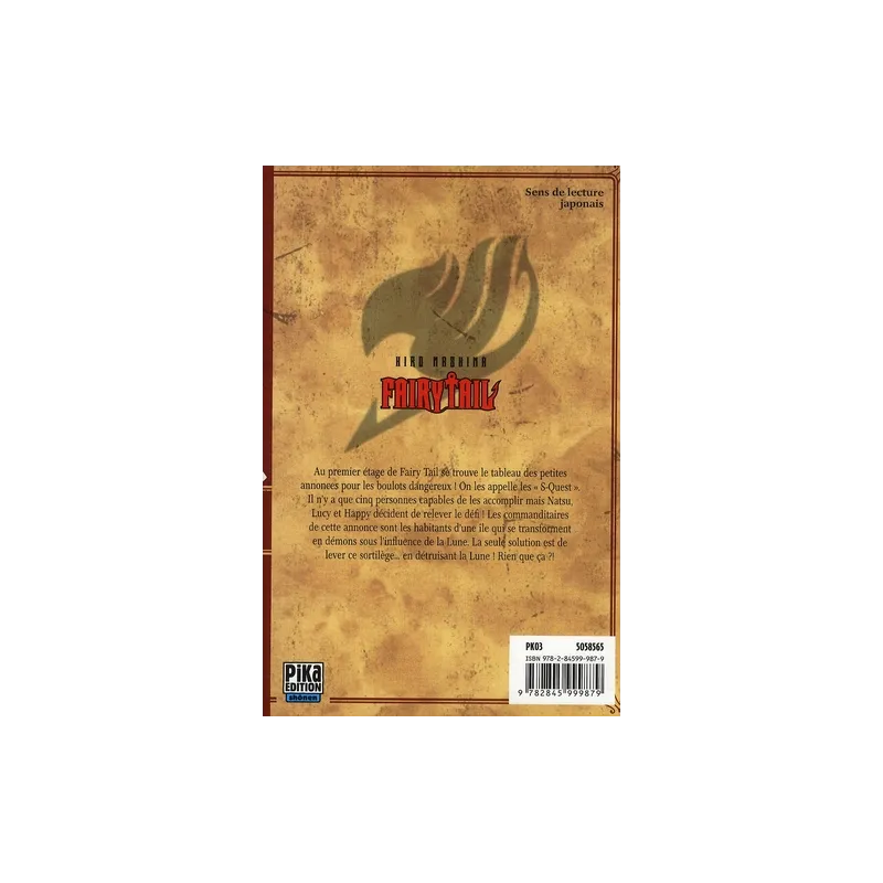 Fairy Tail Tome 4 - Hiro Mashima - Pika Édition - Poche - ravate.com librairie reunion