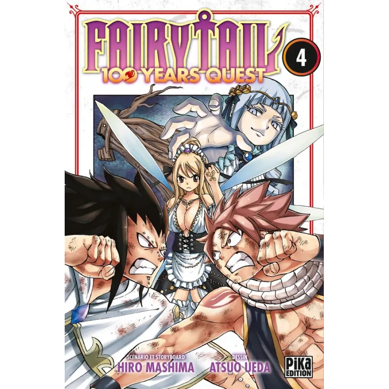 Fairy Tail - 100 years quest Tome 4 - Hiro Mashima, Atsuo Ueda - Pika Édition - Poche - ravate.com librairie reunion