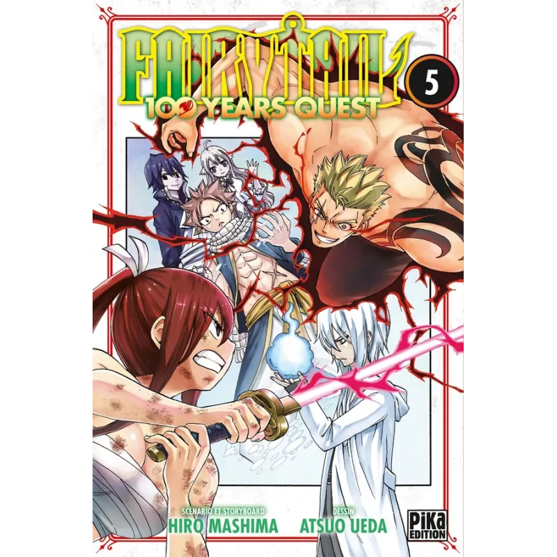 Fairy Tail - 100 years quest Tome 5 - Hiro Mashima, Atsuo Ueda - Pika Édition - Poche - ravate.com librairie reunion