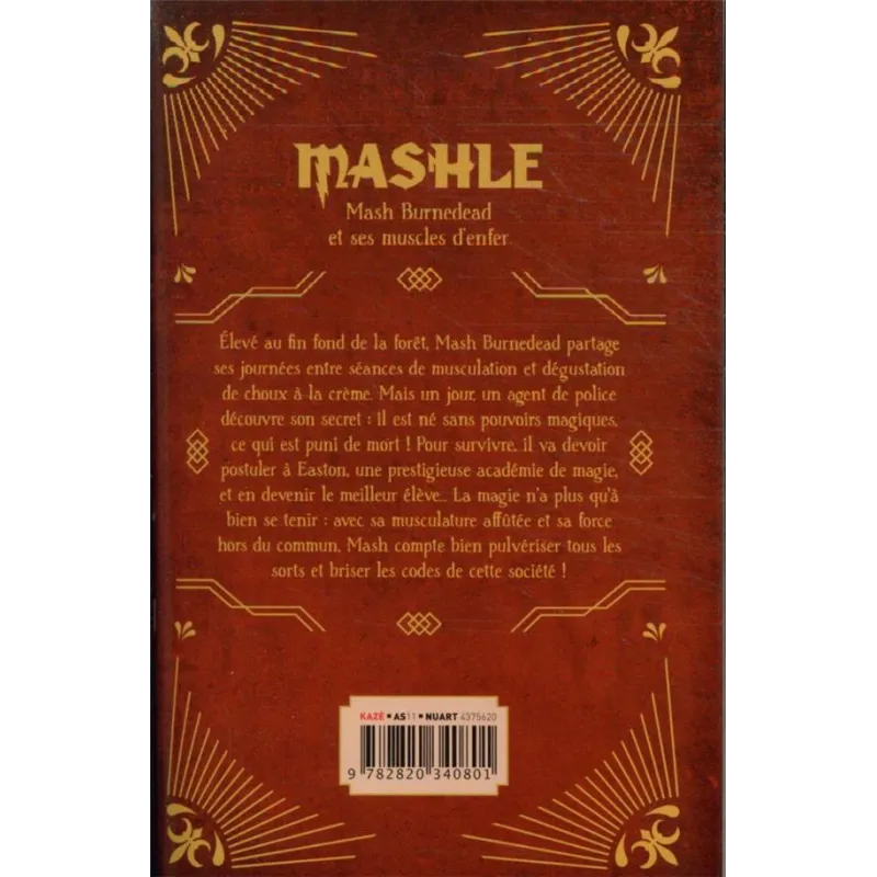 Mashle Tome 1 - Hajime Komoto, Jean-Benoit Silvestre - Crunchyroll - Poche - ravate.com librairie reunion