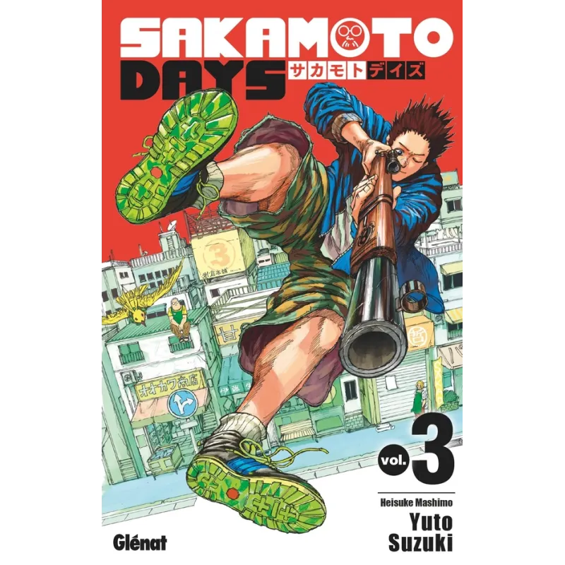 Sakamoto days Tome 3 - Yuto Suzuki - Glénat - Poche - ravate.com librairie reunion