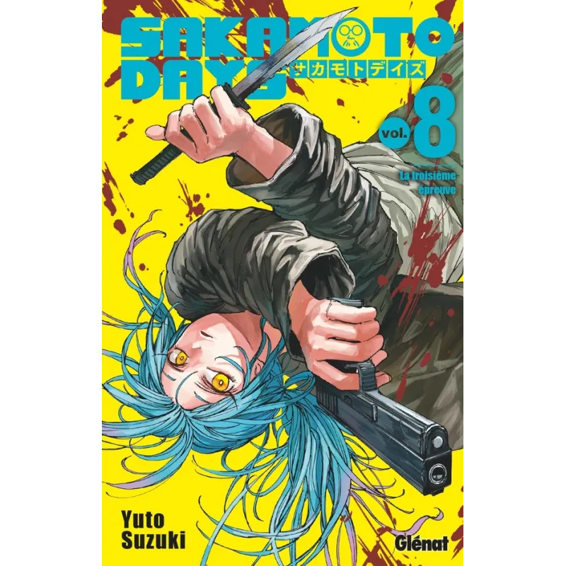 Sakamoto days Tome 8 - Yuto Suzuki - Glénat - Poche - ravate.com librairie reunion