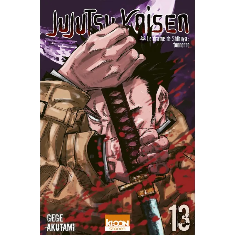 Jujutsu Kaisen Tome 13 : le drame de Shuibuya : tonnerre - Gege Akutami - Ki-oon - Poche - ravate.com librairie reunion