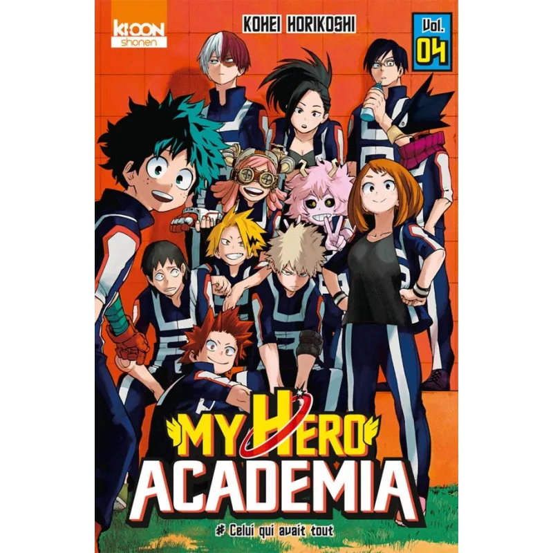 My Hero Academia Tome 4 : celui qui avait tout - Kohei Horikoshi - Ki-oon - Poche - ravate.com librairie reunion