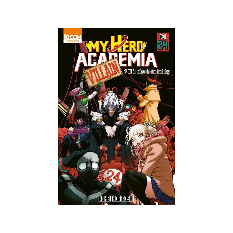 My Hero Academia Tome 24 : all it takes is one bad day - Kohei Horikoshi - Ki-oon - Poche - ravate.com librairie reunion