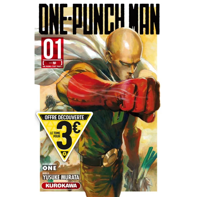 One-Punch Man Tome 1 - Yusuke Murata, One - Kurokawa - Poche - ravate.com librairie reunion