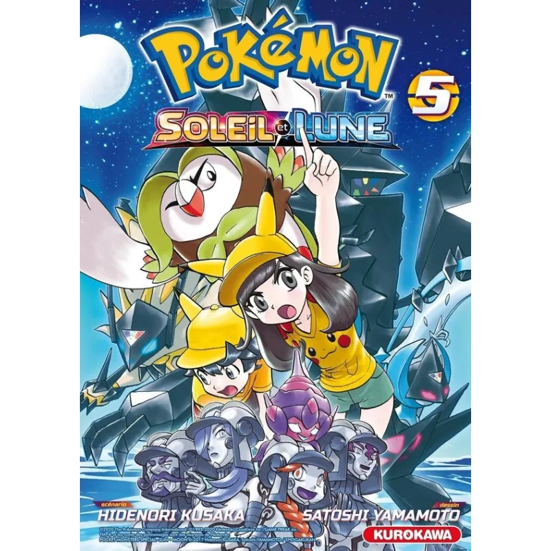 Pokémon ; la grande aventure - Soleil et Lune Tome 5 - Hidenori Kusaka, Satoshi Yamamoto - Kurokawa - Poche - Espace... - ravate