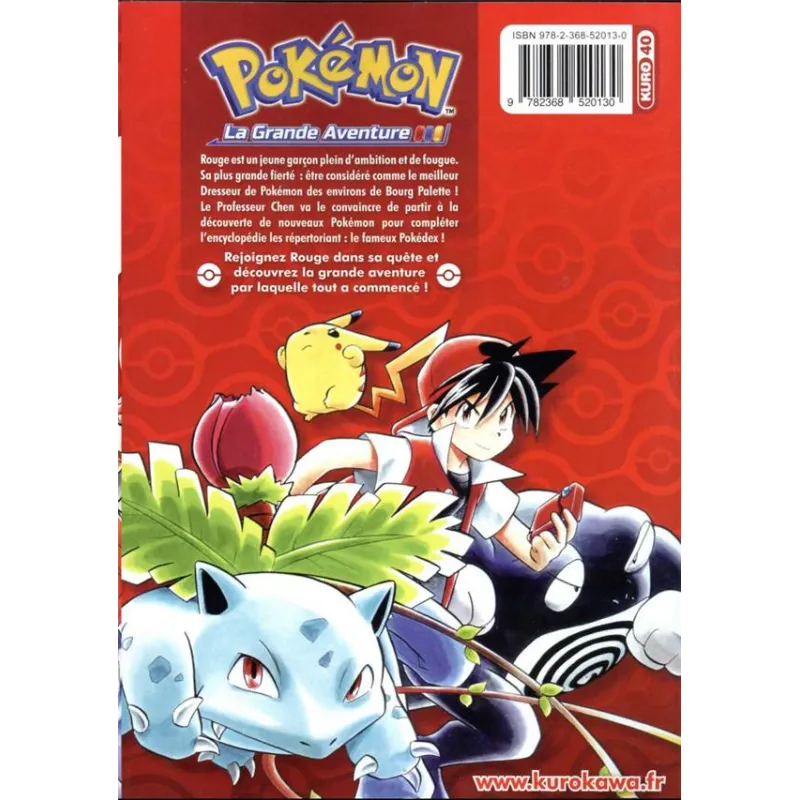 Pokémon ; la grande aventure Tome 1 - Hidenori Kusaka, Mato - Kurokawa - Poche - ravate.com librairie reunion