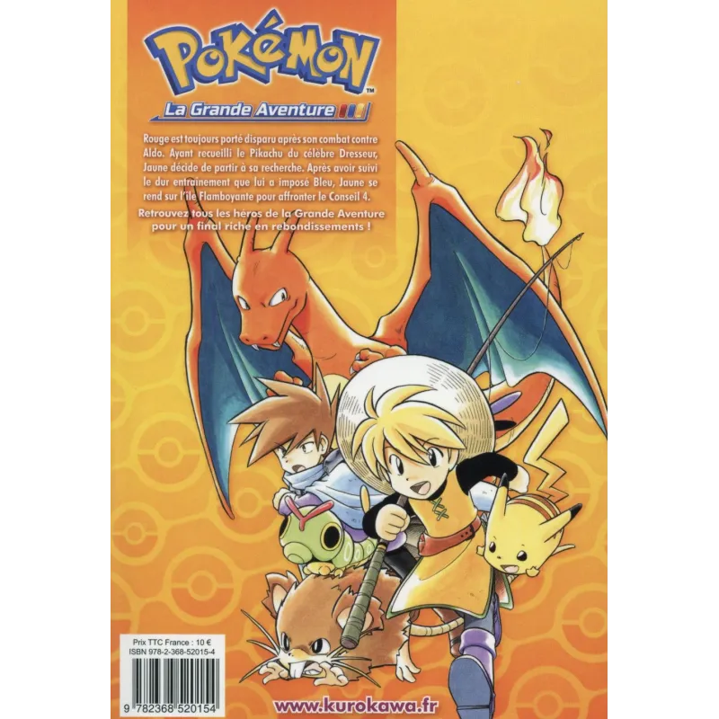 Pokémon ; la grande aventure Tome 3 - Hidenori Kusaka, Mato - Kurokawa - Poche - ravate.com librairie reunion