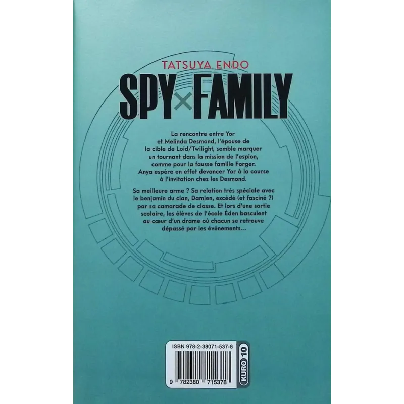 Spy x family Tome 11 - Tatsuya Endo - Kurokawa - Poche - ravate.com librairie reunion