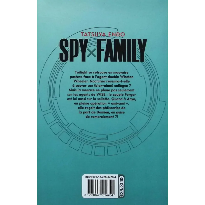 Spy x family Tome 13 - Tatsuya Endo - Kurokawa - Poche - ravate.com librairie reunion