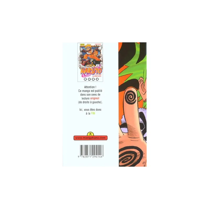 Naruto Tome 1 - Masashi Kishimoto - Kana - Poche - ravate.com librairie reunion