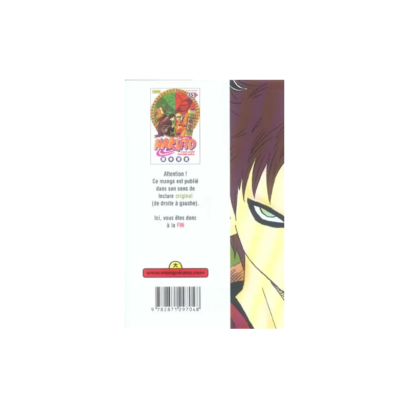 Naruto Tome 15 - Masashi Kishimoto - Kana - Poche - ravate.com librairie reunion