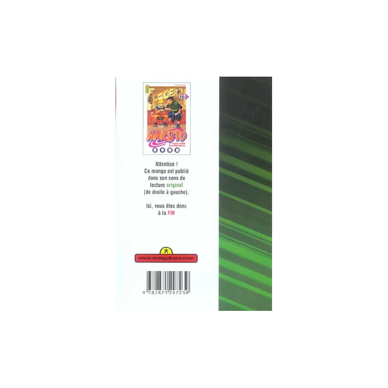 Naruto Tome 16 - Masashi Kishimoto - Kana - Poche - ravate.com librairie reunion