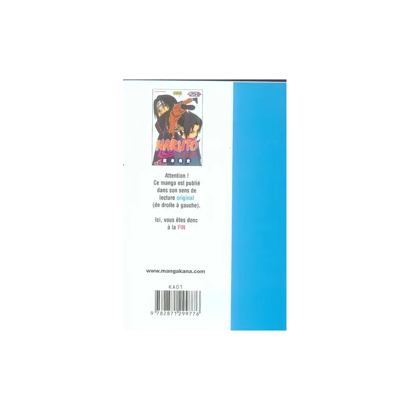 Naruto Tome 25 - Masashi Kishimoto - Kana - Poche - ravate.com librairie reunion