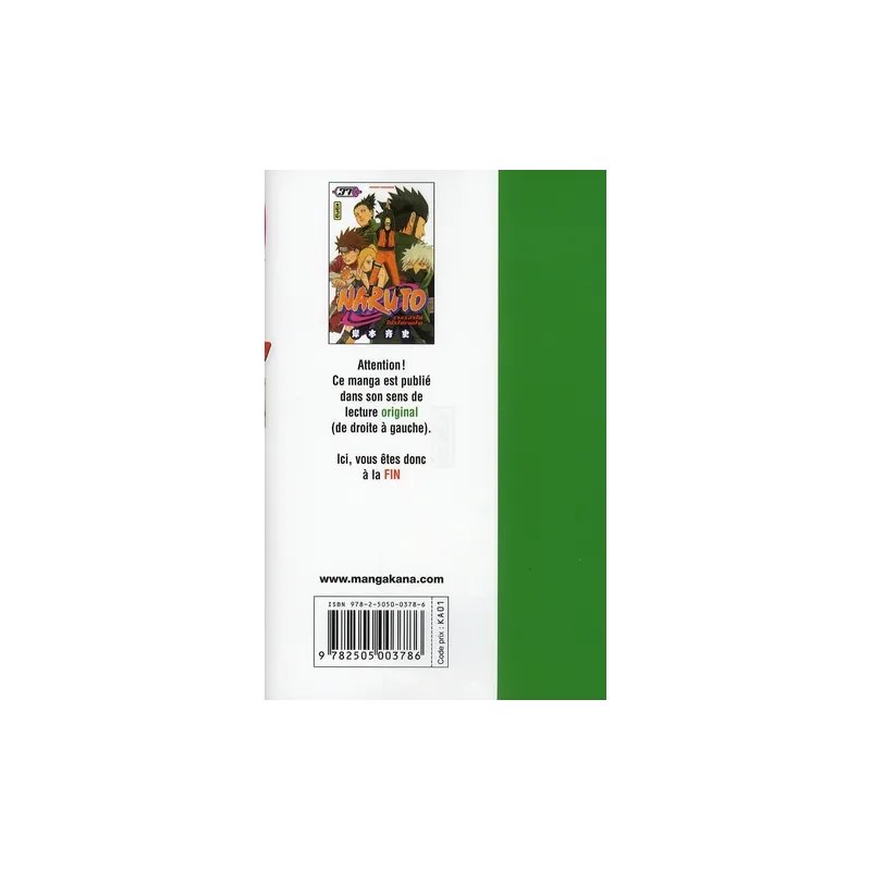 Naruto Tome 37 - Masashi Kishimoto - Kana - Poche - ravate.com librairie reunion
