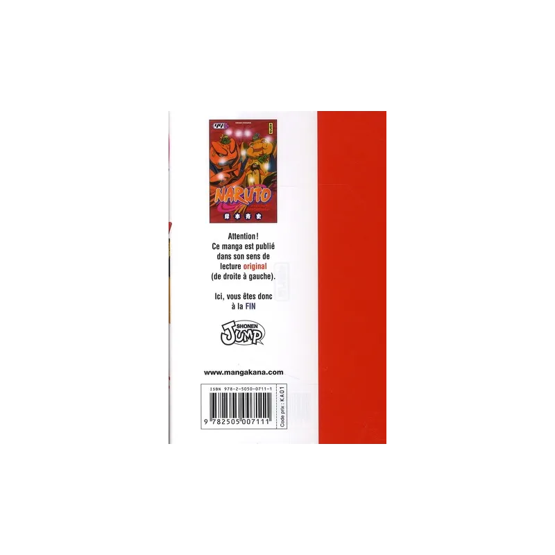 Naruto Tome 44 - Masashi Kishimoto - Kana - Poche - ravate.com librairie reunion