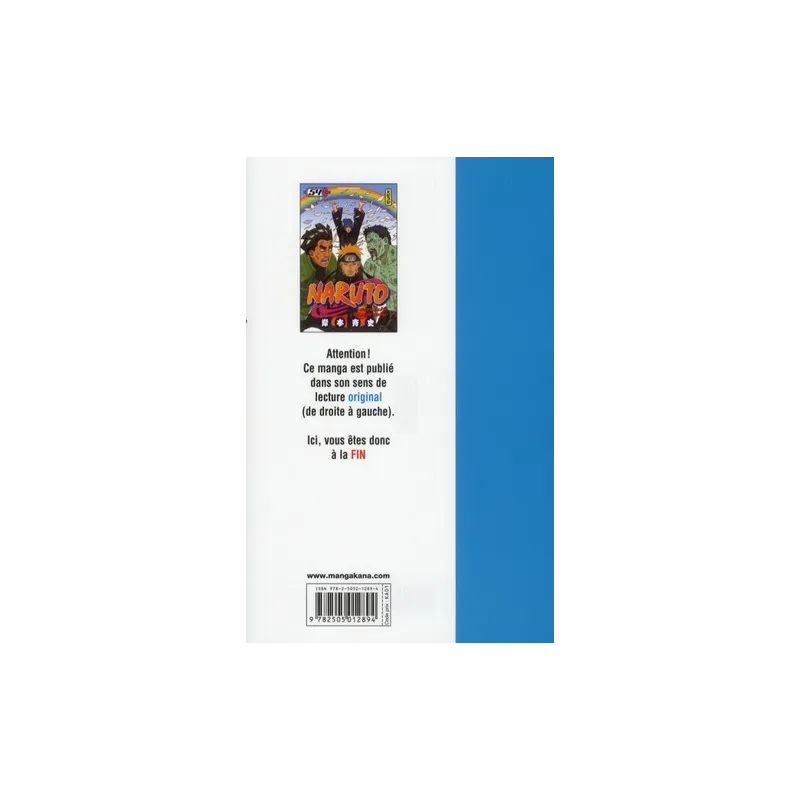 Naruto Tome 54 - Masashi Kishimoto - Kana - Poche - ravate.com librairie reunion