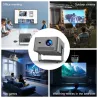Mini vidéoprojecteur portable Android 14, 1100ANSI 1080P HY450GT grise - MAGCUBIC - HY450GT