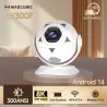 Mini vidéoprojecteur portable Android 14, 300ANSI 720P HY300F blanc - MAGCUBIC - HY300F