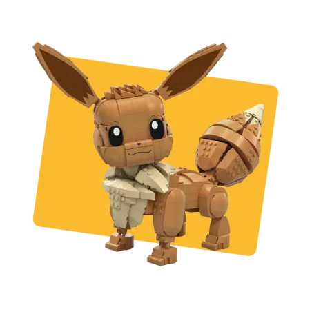 Mega Pokémon Évoli géant à construire - MATTEL - Dès 10 ans
