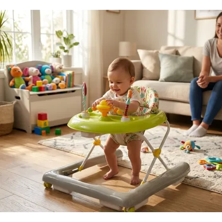 Trotteur Baby Step dès 6 mois Vert - COSCO - DOR-2730809340