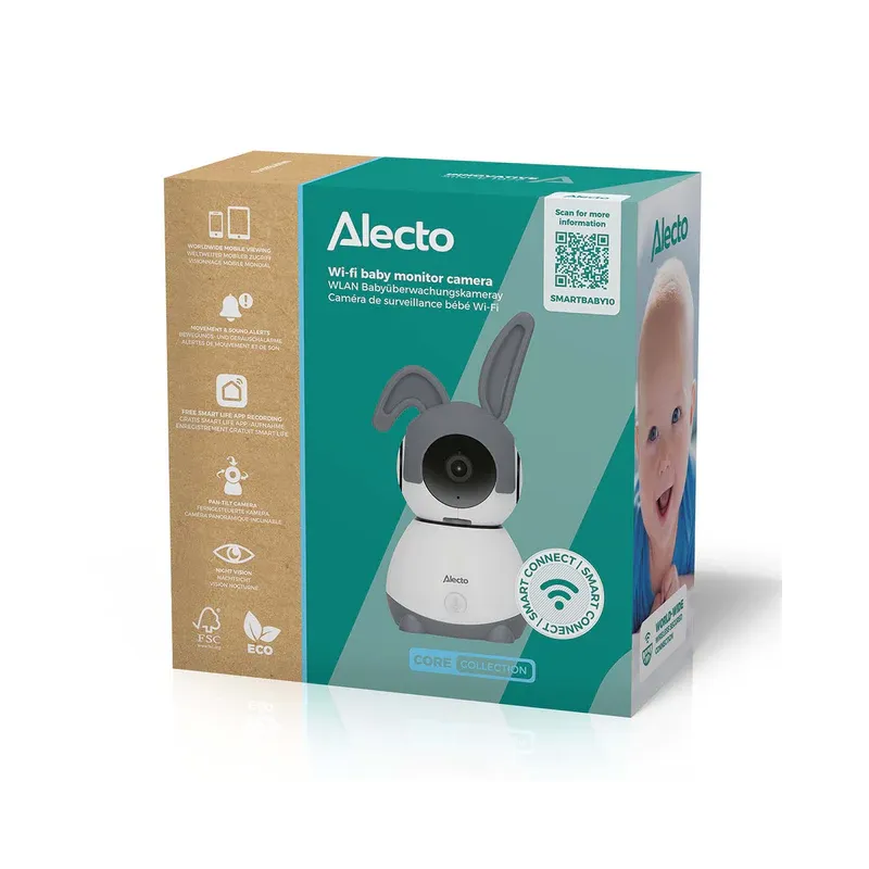 Babyphone Wi-Fi avec caméra - ALECTO - SMARTBABY10