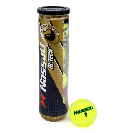 Tube de 4 balles de tennis - NASSAUD - 200700