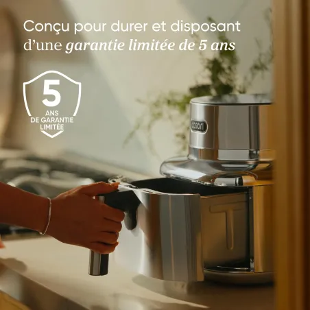 Friteuse sans huile à air chaud connectée Iconic 6,2L en acier inoxydable  - COSORI - COAFSE601SS