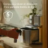 Friteuse sans huile à air chaud connectée Iconic 6,2L en acier inoxydable  - COSORI - COAFSE601SS