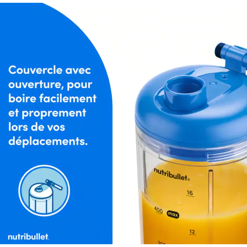 Blender Flex portable 590ML 100W bleu - NUTRIBULLET - NBP013BL