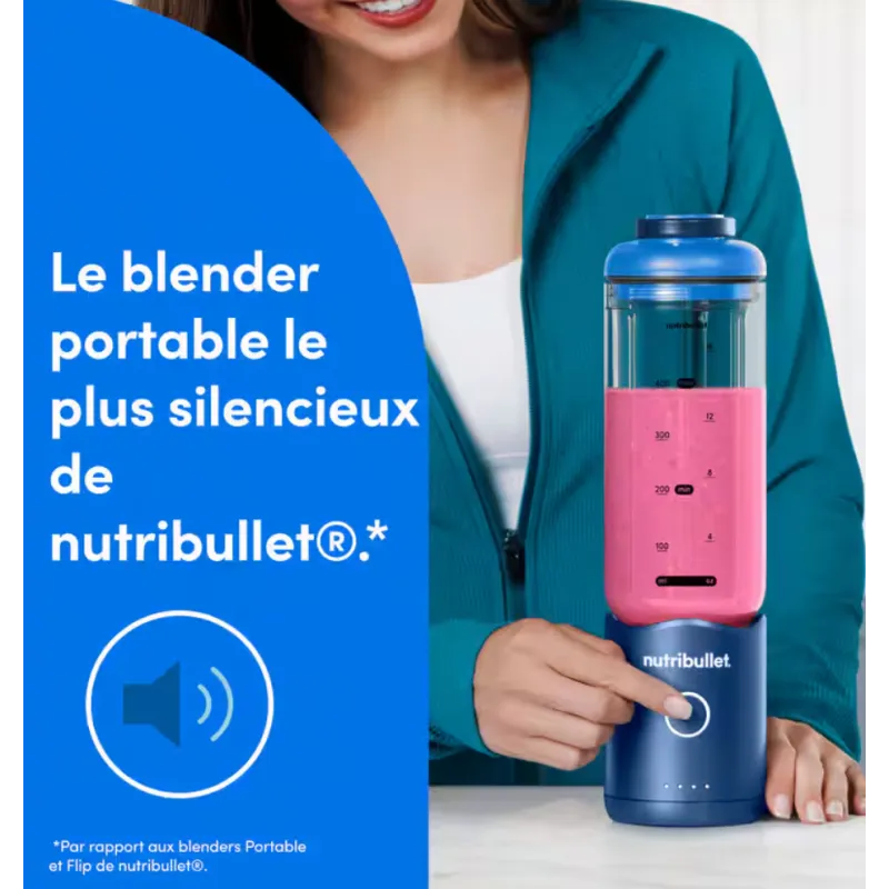 Blender Flex portable 590ML 100W bleu - NUTRIBULLET - NBP013BL