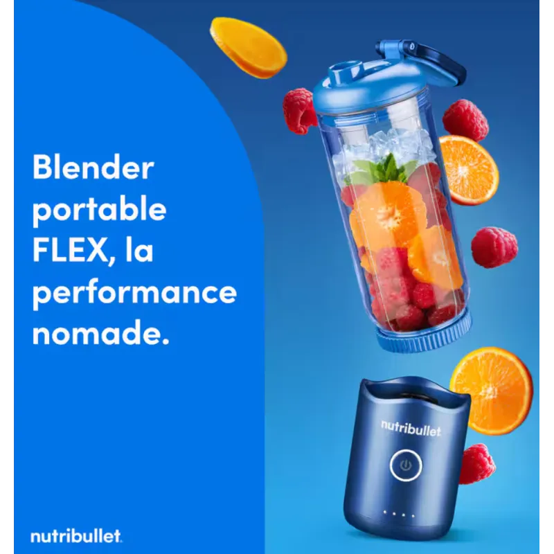 Blender Flex portable 590ML 100W bleu - NUTRIBULLET - NBP013BL