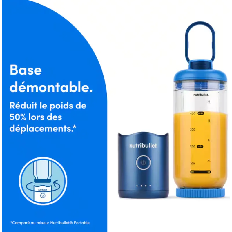 Blender Flex portable 590ML 100W bleu - NUTRIBULLET - NBP013BL