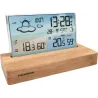 Réveil et station météo bois clair - THOMSON - REVCT600BB