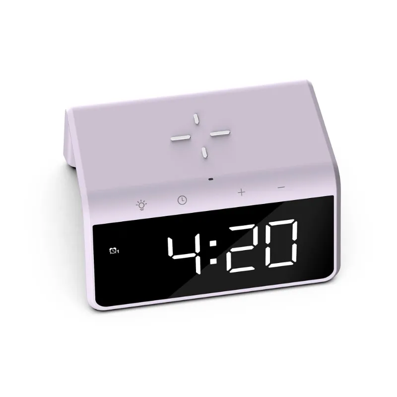 Radio réveil avec chargeur induction mauve - CALIBER - RADHCG019QI-PUCALI