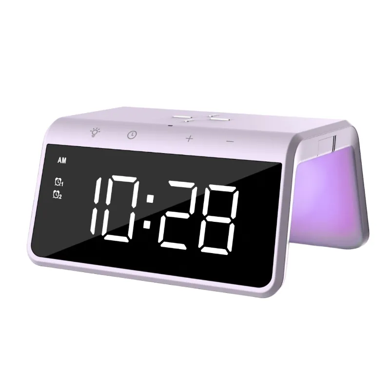 Radio réveil avec chargeur induction mauve - CALIBER - RADHCG019QI-PUCALI